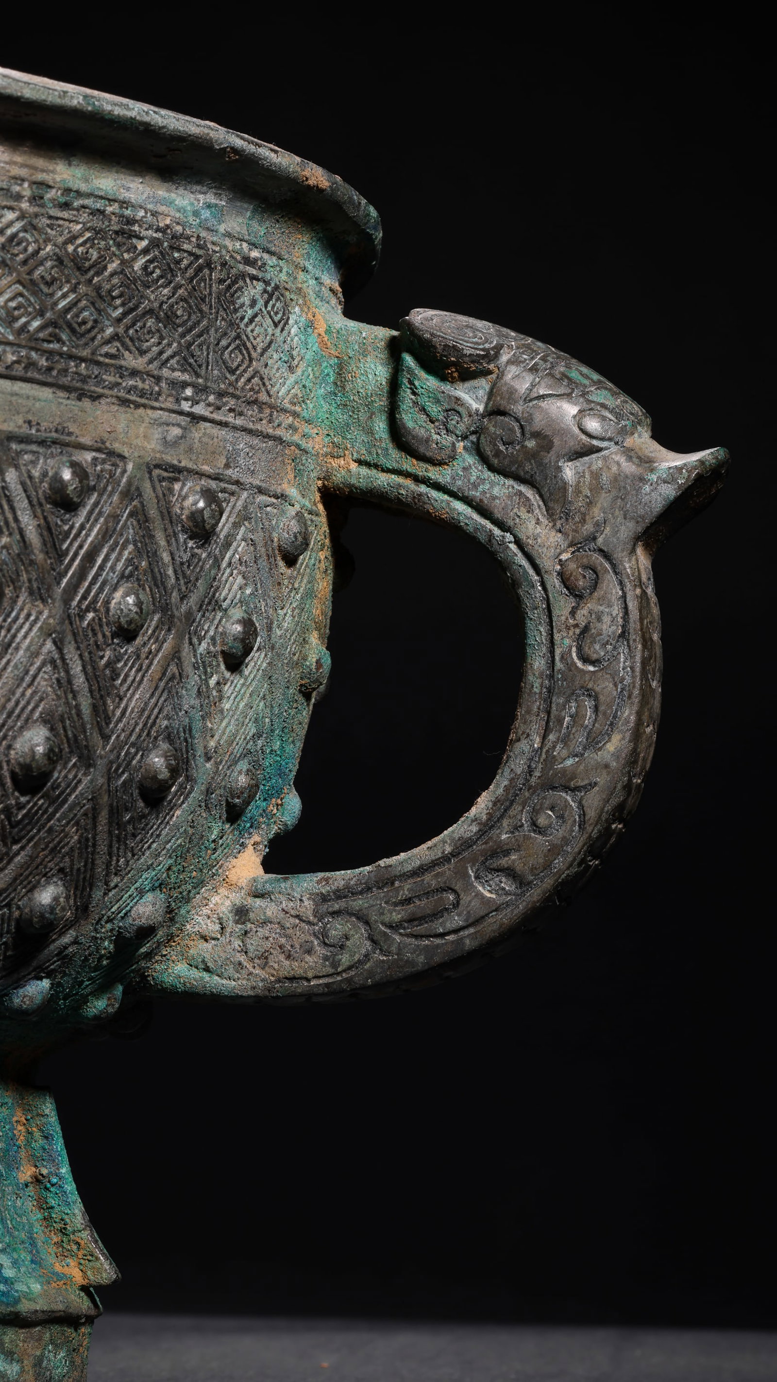 SHANG DYNASTY BRONZE CAULDRON-PATTERNED GUI - 5