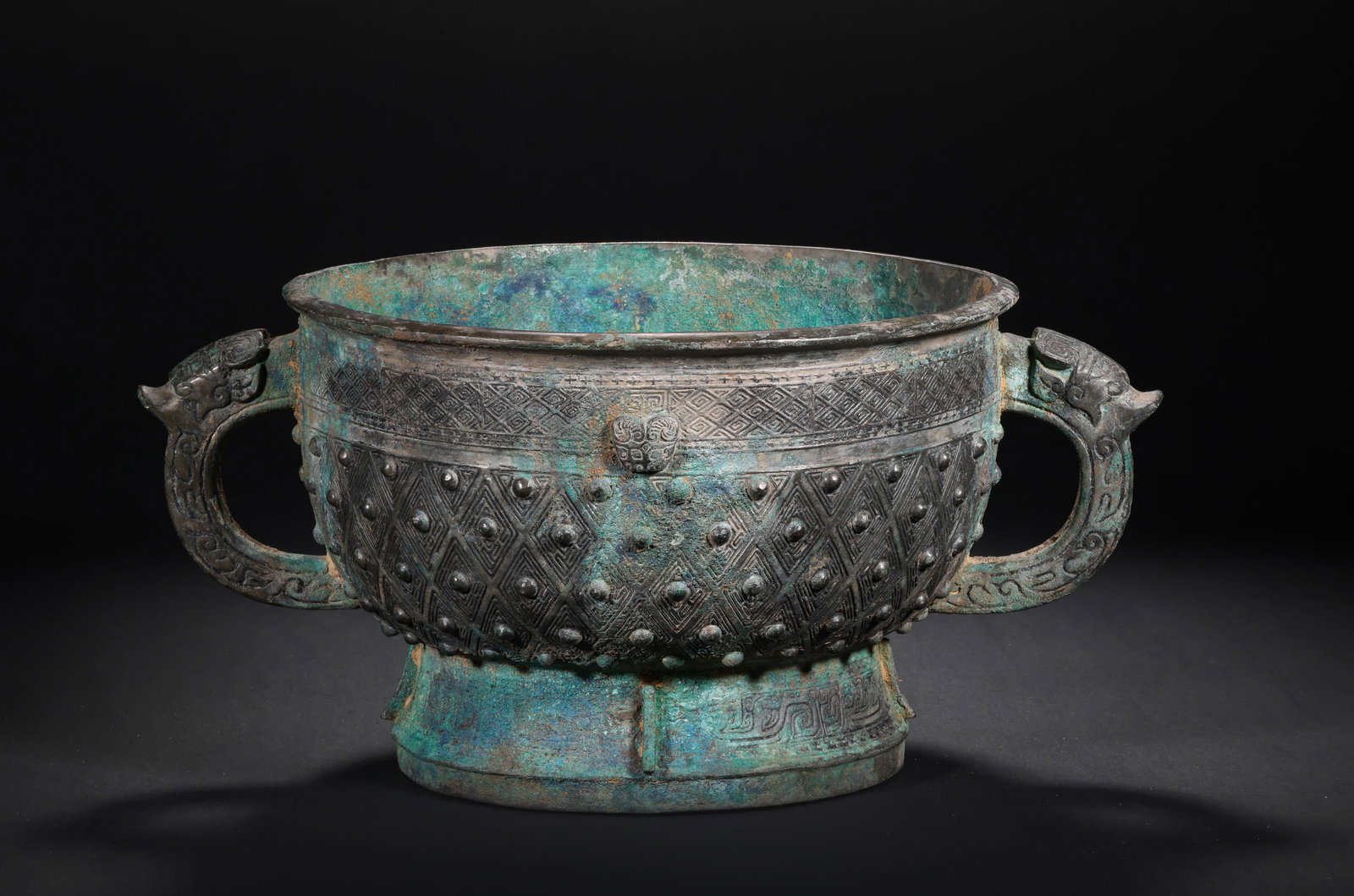 SHANG DYNASTY BRONZE CAULDRON-PATTERNED GUI - 6