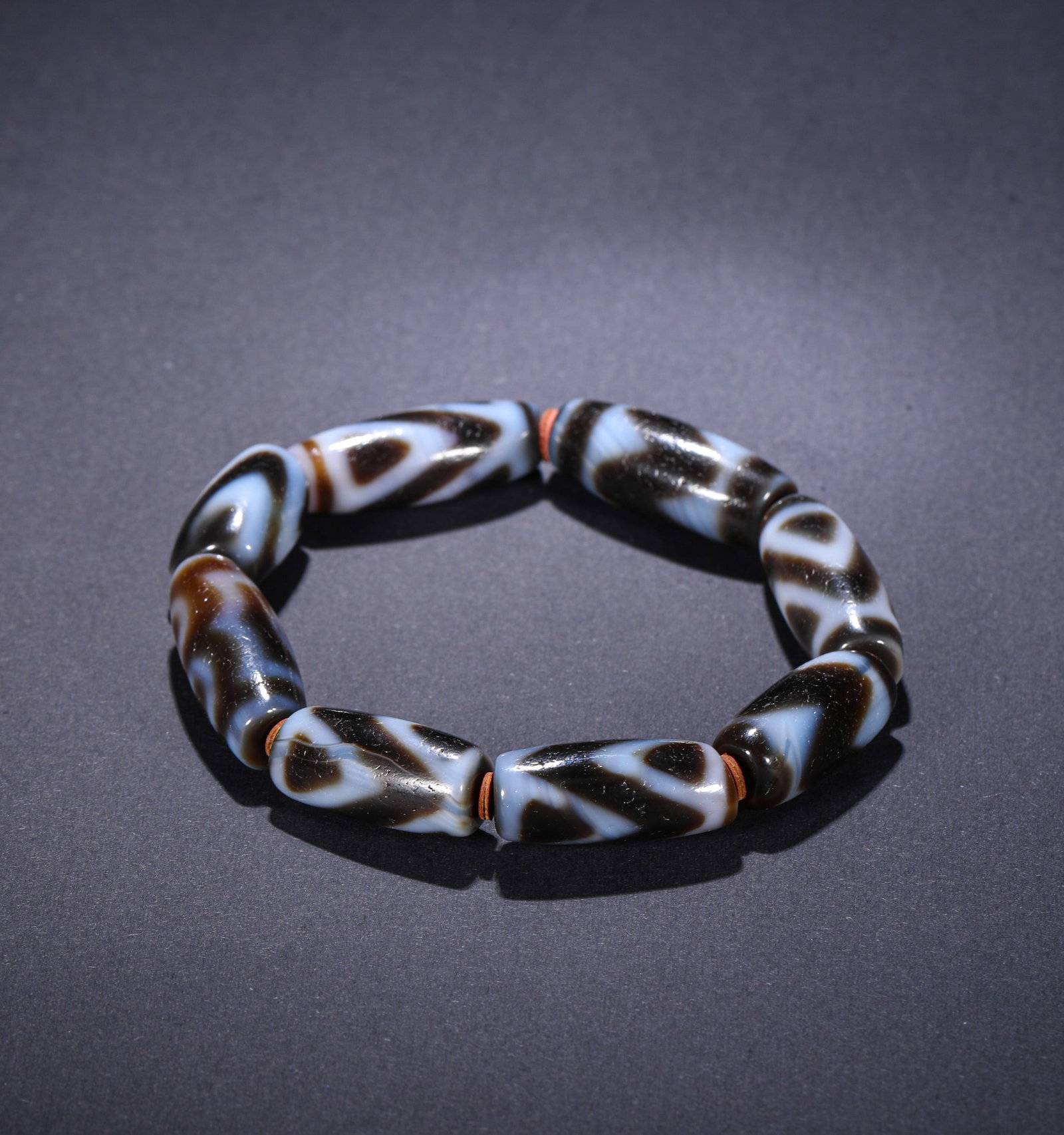 QING DYNASTY TIANZHU BRACELET: D:3cm(1.18in)Weight:50g