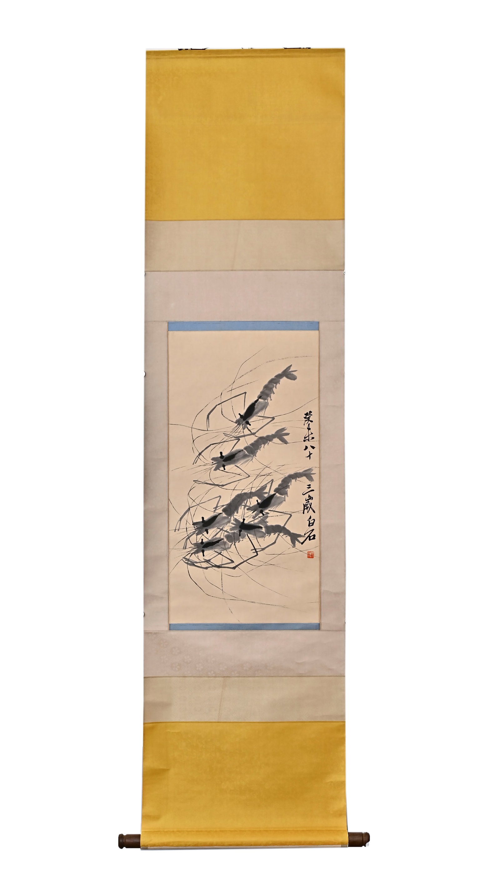 A GROUP OF SHRIMPS BY QI BAISHI (1864-1957) (1 of 9)