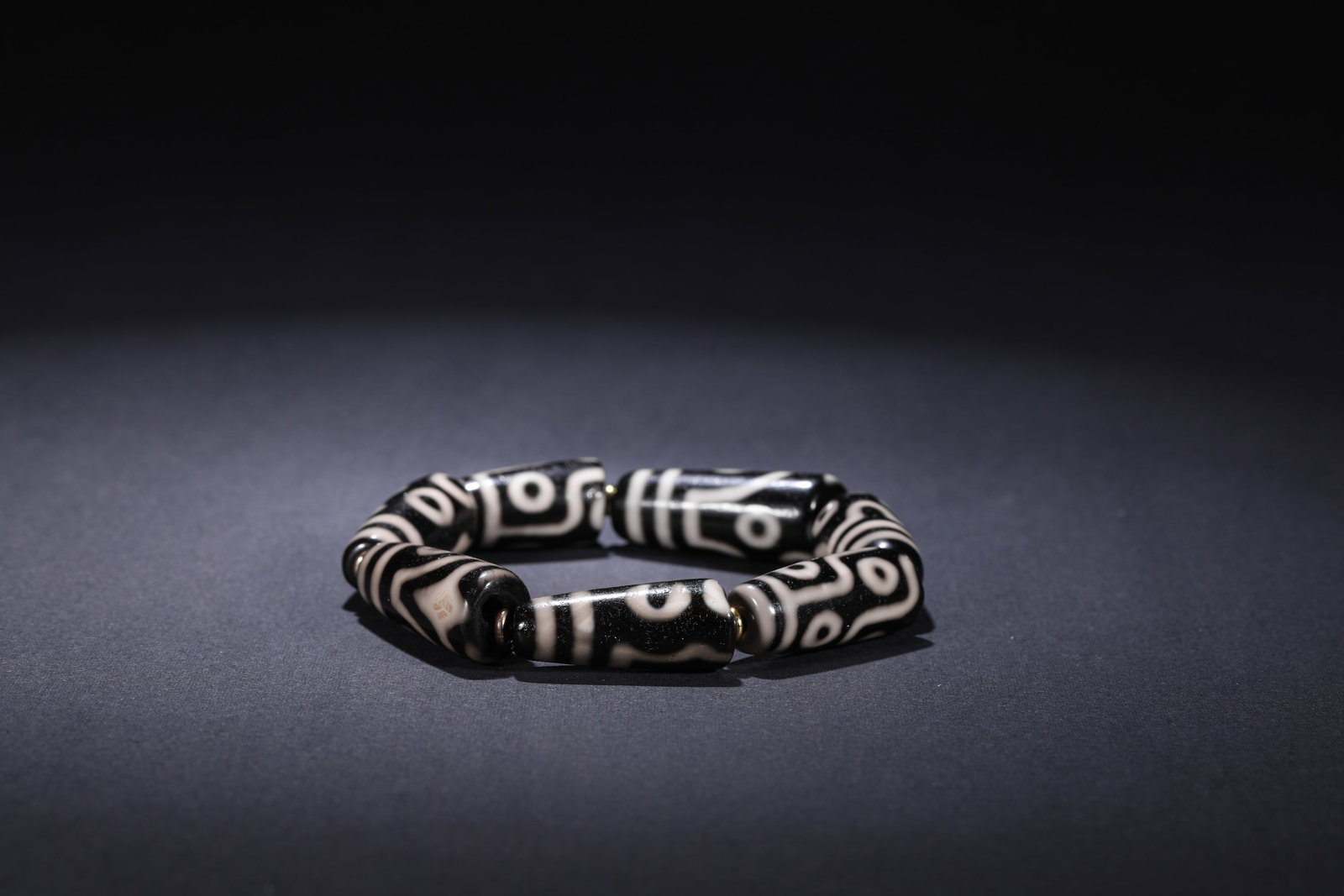 QING DYNASTY TIANZHU BRACELET: D:3cm(1.18in)Weight:50g