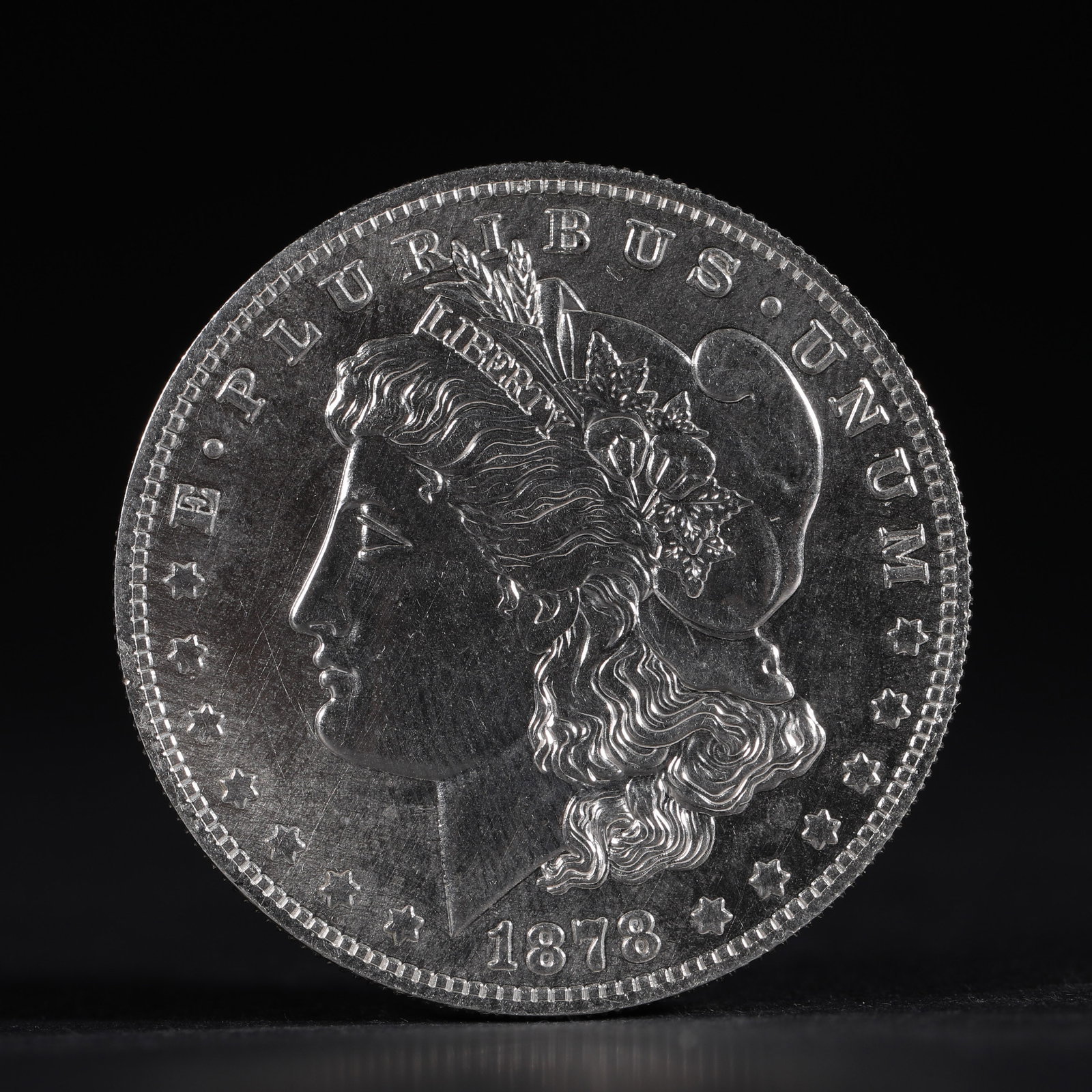 AMERICAN MORGAN SILVER DOLLAR, 1878: D:3.9cmWeight:27g
