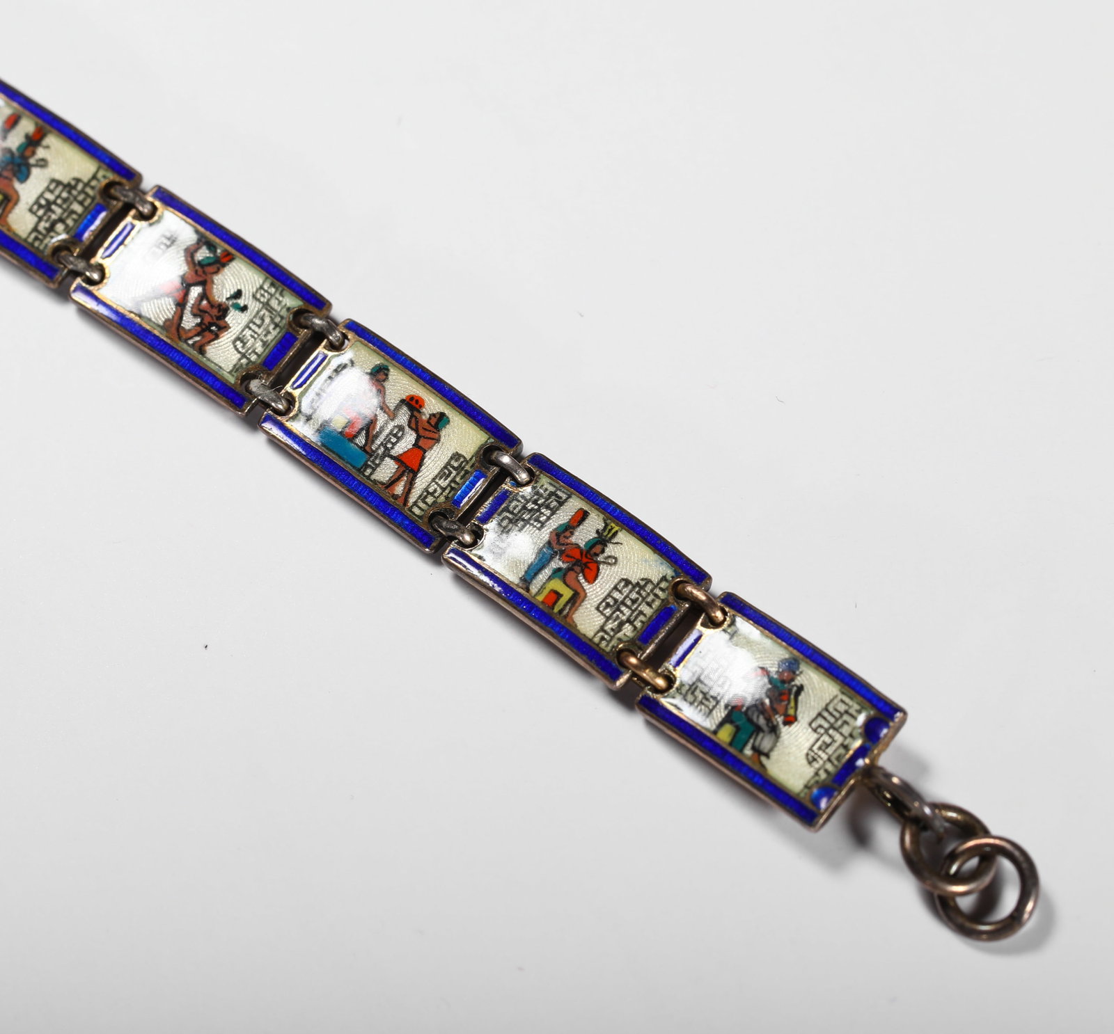 SILVER PAINTED ENAMEL BRACELET - 2