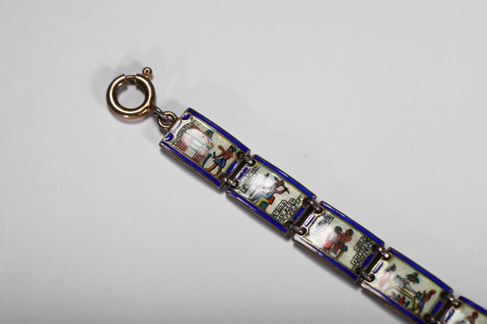 SILVER PAINTED ENAMEL BRACELET - 7