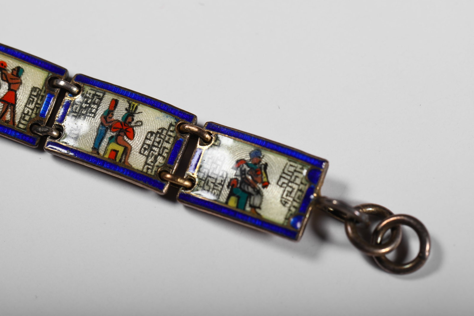 SILVER PAINTED ENAMEL BRACELET - 8