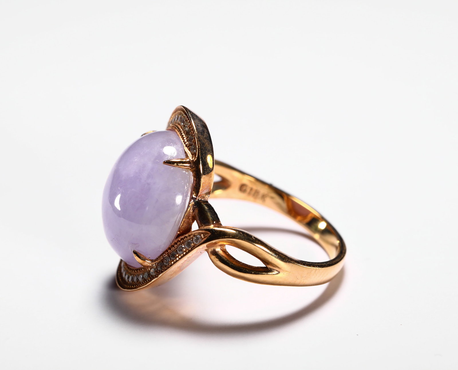18K GOLD VIOLET RING - 3
