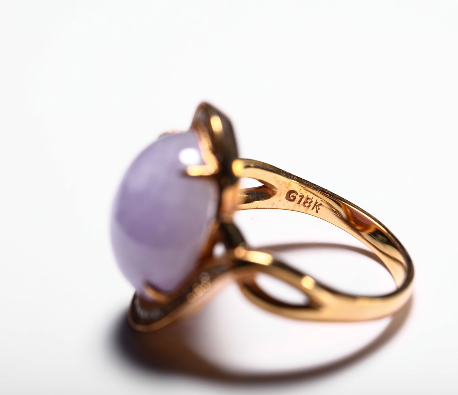 18K GOLD VIOLET RING - 4