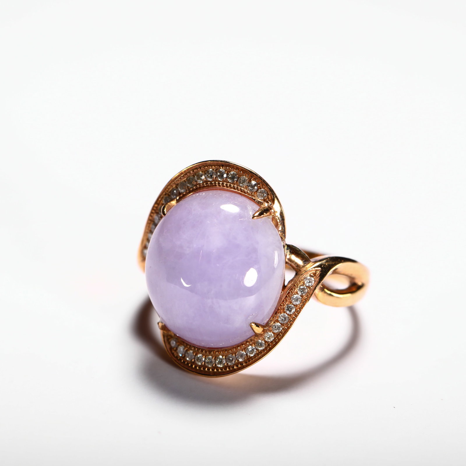 18K GOLD VIOLET RING - 5