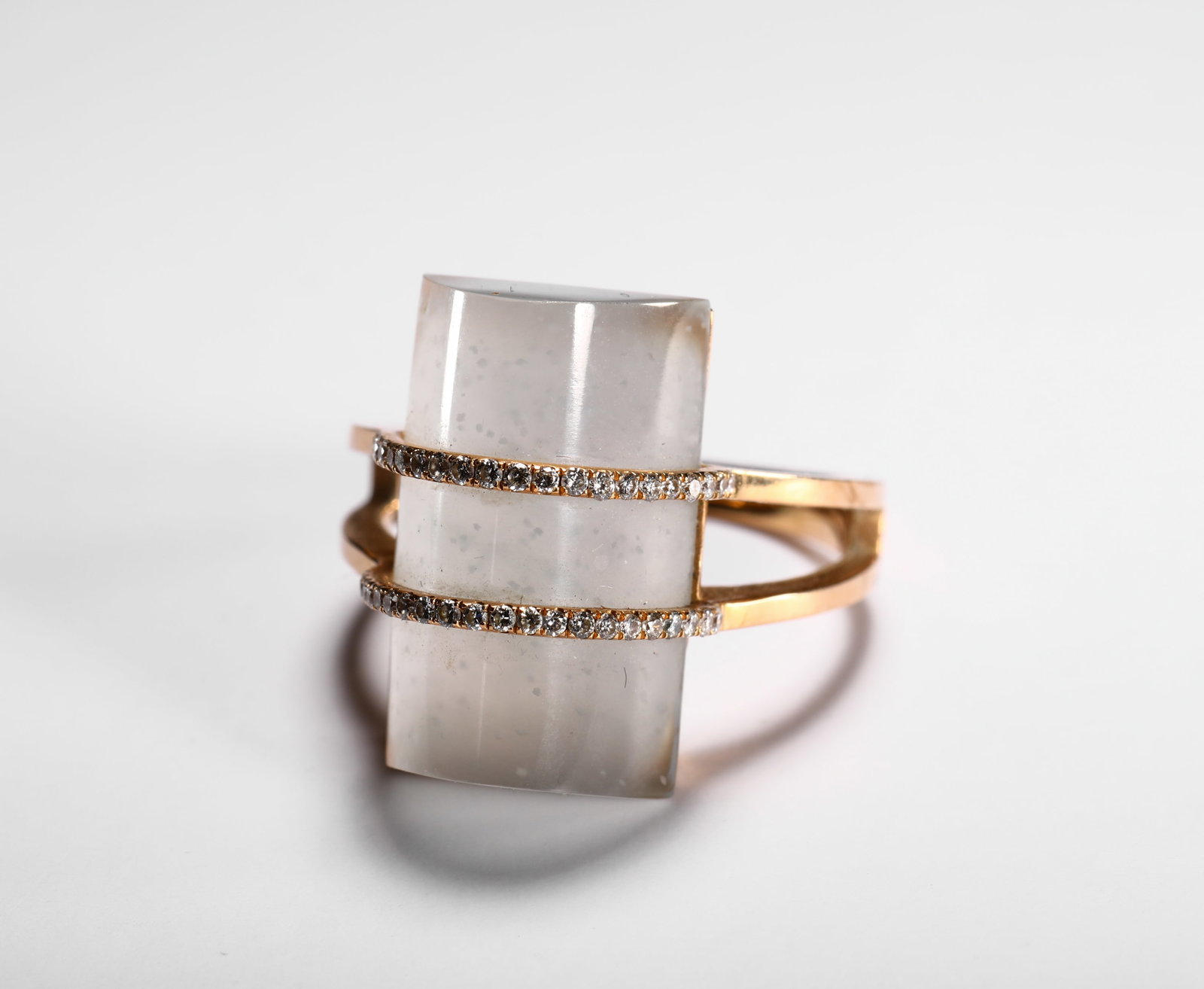 18K ICE JADE RING - 10
