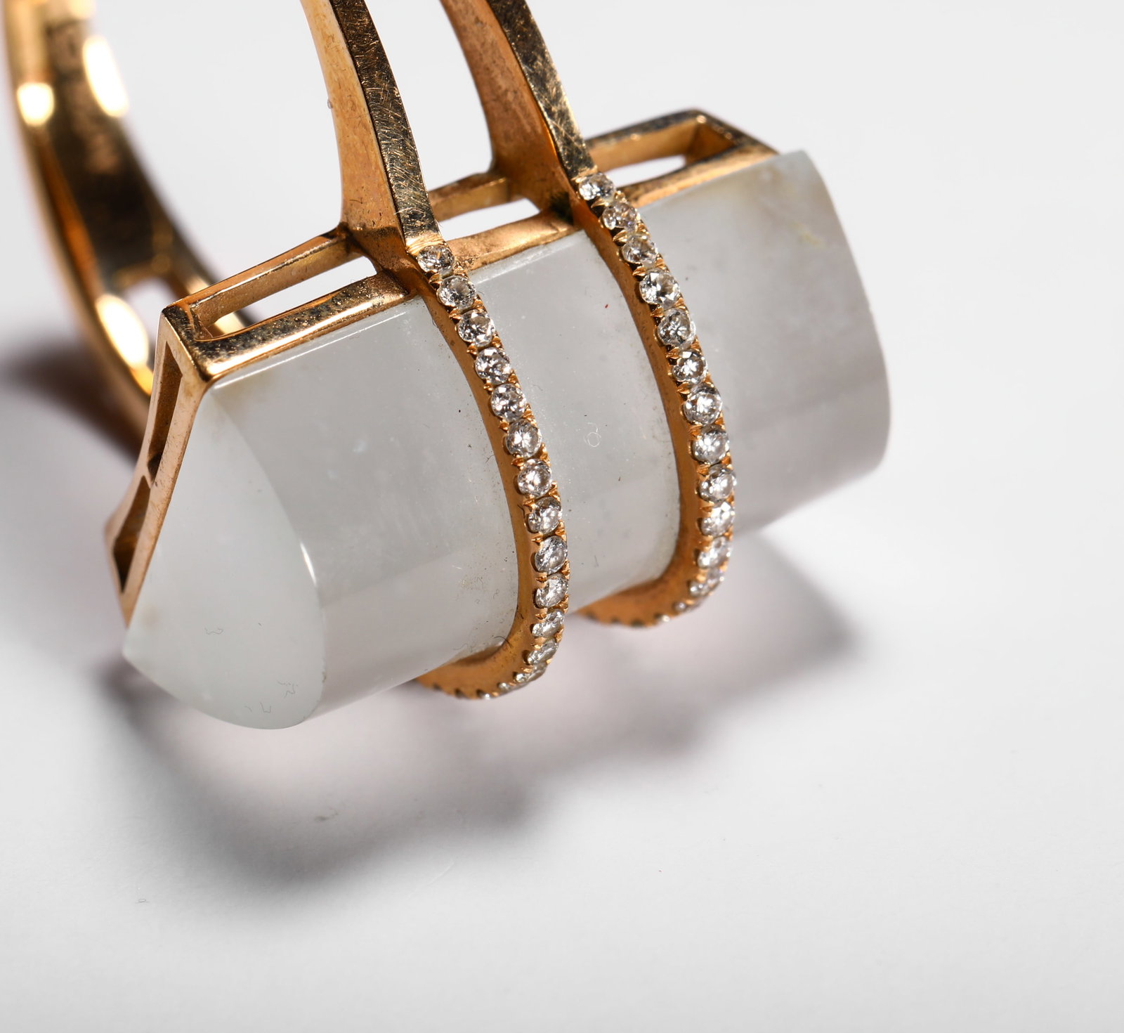 18K ICE JADE RING - 2