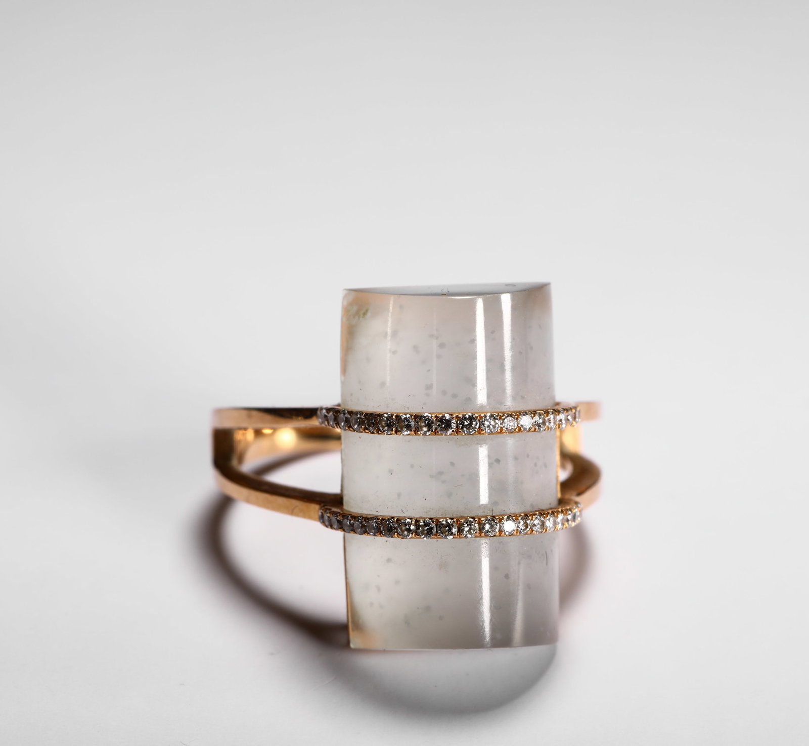 18K ICE JADE RING - 3