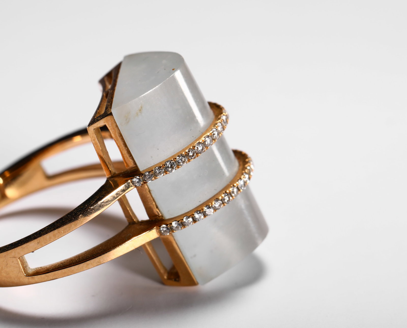 18K ICE JADE RING - 5
