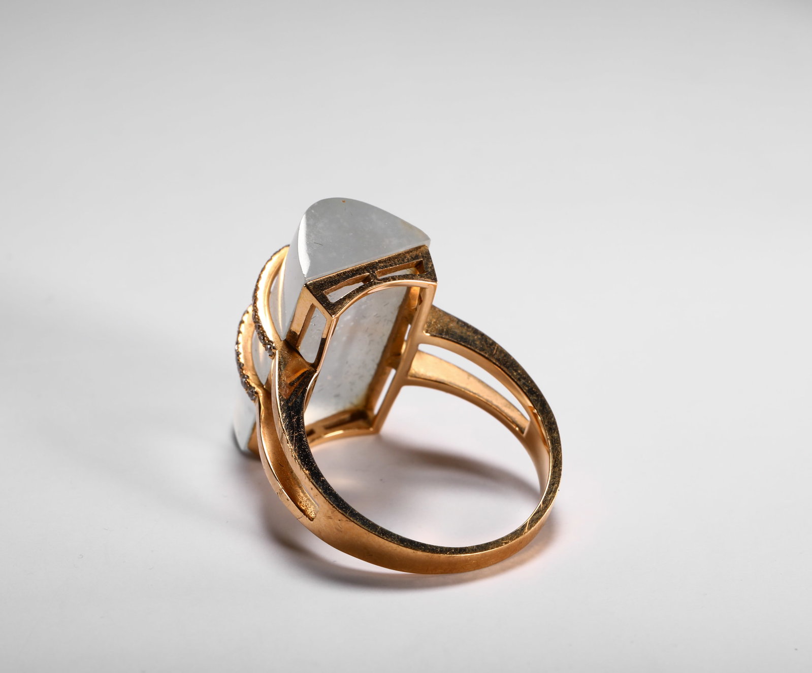 18K ICE JADE RING - 8