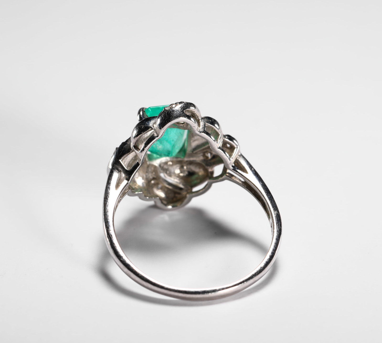 18K EMERALD RING - 5