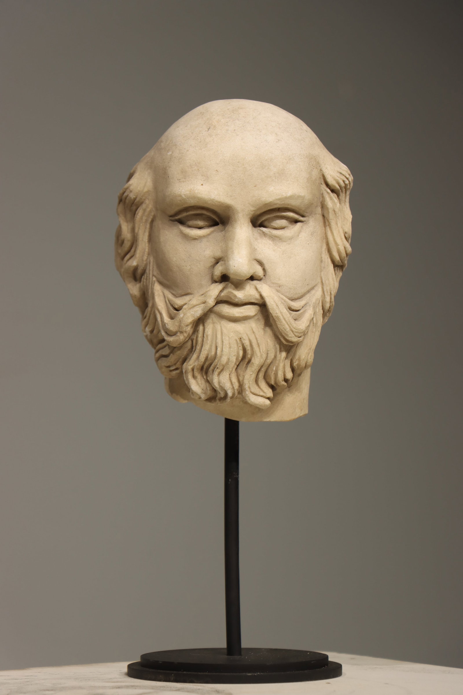 3RD CENTURY ANCIENT GREEK STONE HEAD (1 of 6)