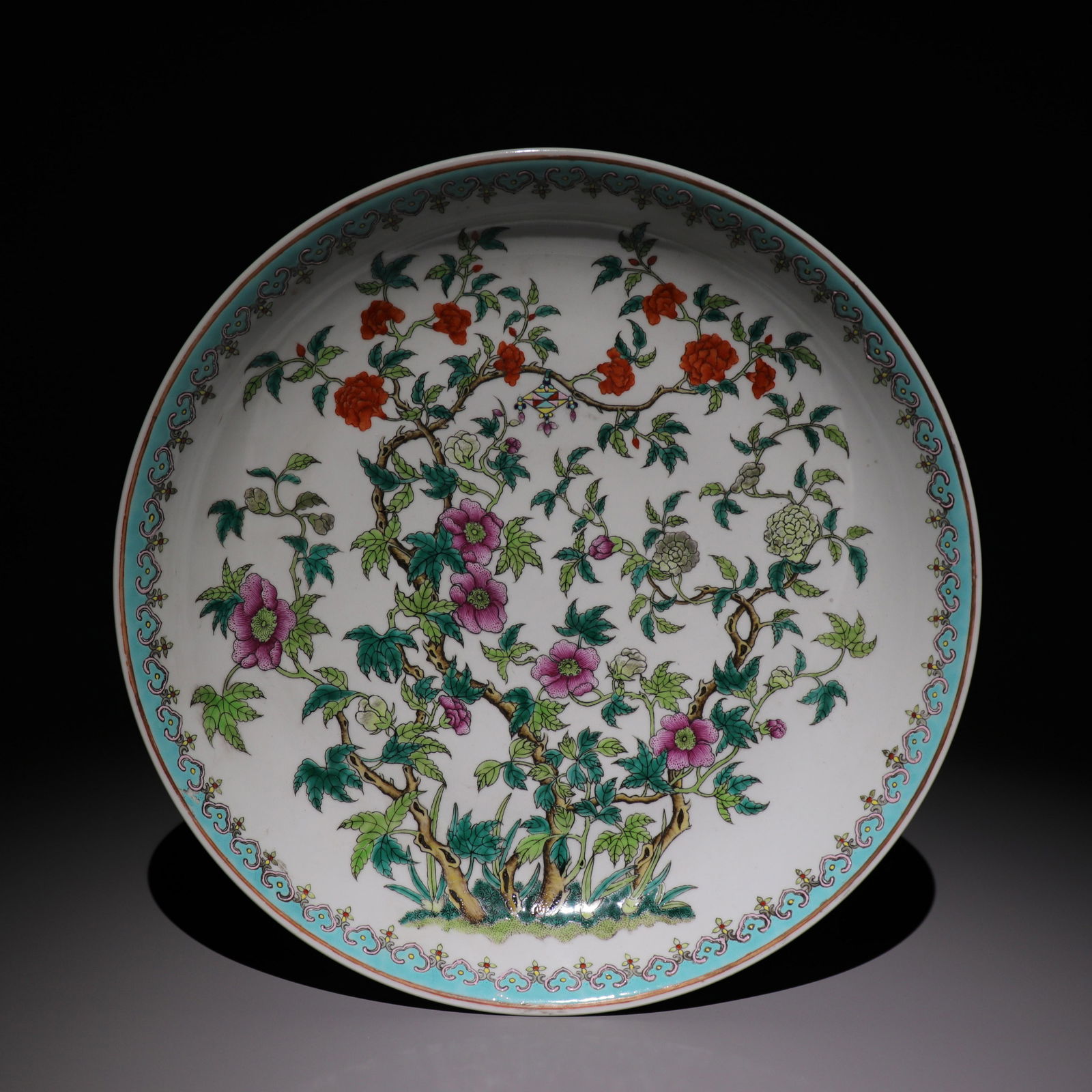 Pink flower plate (1 of 11)