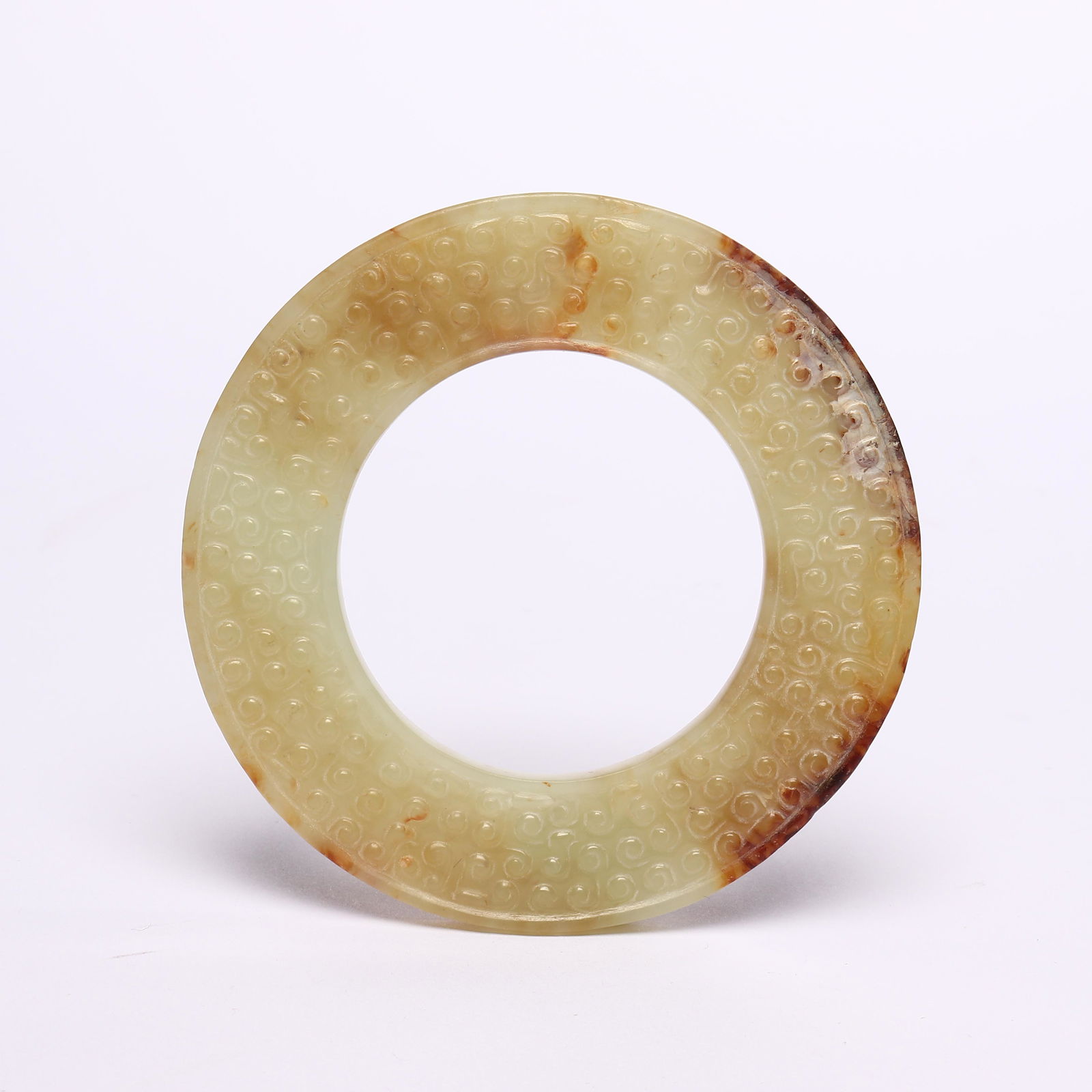 Hetian white jade ring (1 of 7)
