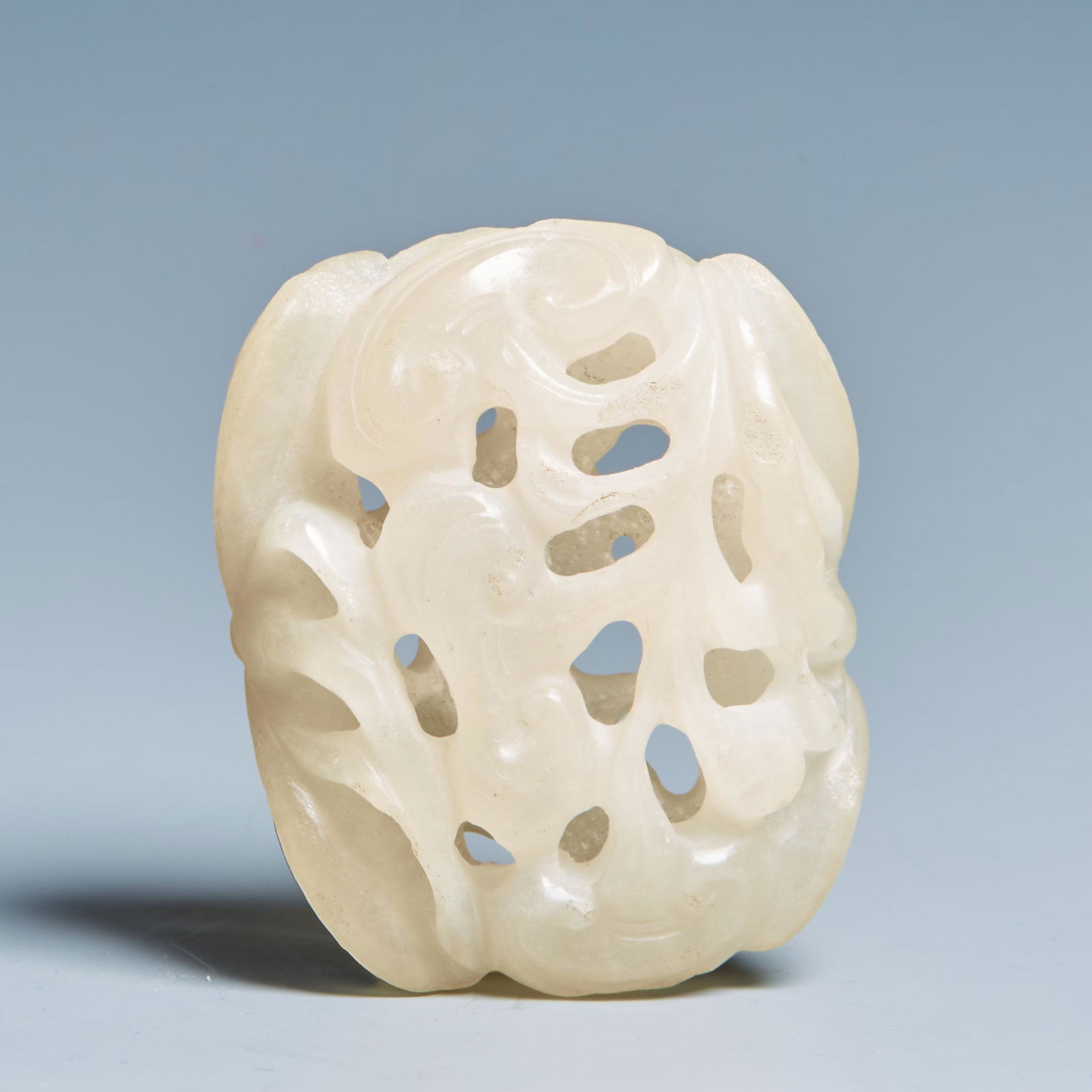 Hetian white jade handle with Ganoderma lucidum pattern (1 of 6)