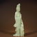 A QING DYNASTY CARVED WHITE JADE GUANYIN STATUE - 7