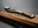 A QING DYNASTY CARVED GREEN JADE INLAID WHITE JADE RUYI - 3