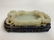 A QING DYNASTY CARVED WHITE JADE DRAGON PATTERN BRUSH