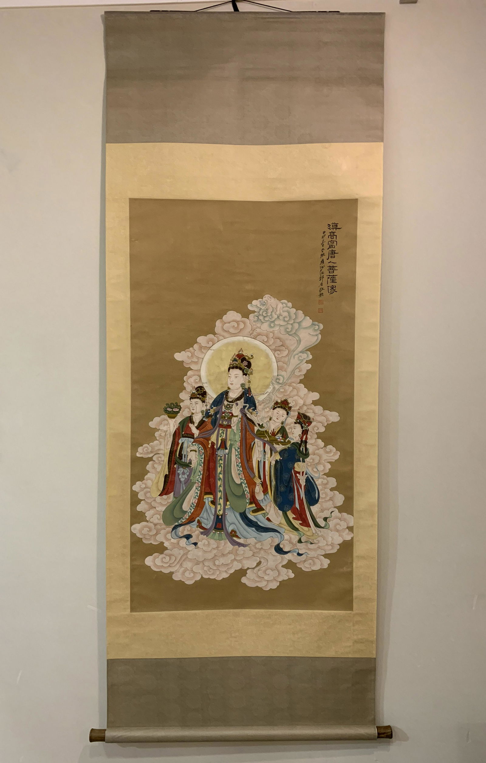 A Chinese Dunhuang Buddha Painting, Zhang Daqian Mark (1 of 6)