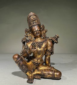 MING DYNASTY GILT BODHISATTVA