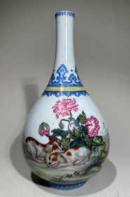QING DYNASTY ENAMEL COLORED BILE BOTTLE