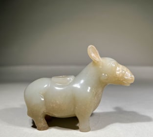 MING DYNASTY WHITE JADE TAPIR