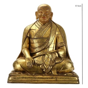 MING DYNASTY GILT BRONZE MASTER