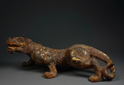 WARRING STATES PERIOD GOLD AND SILVER BEAST