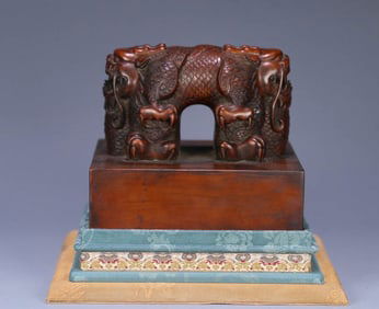 QING DYNASTY BOXWOOD SEAL