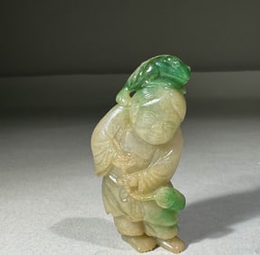 QING DYNASTY JADE FIGURES