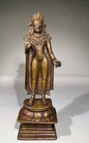 KASHMIR ALLOY BRONZE BUDDHA STATUE