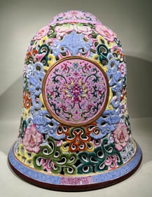 QING DYNASTY FOREIGN COLORED CLOCK