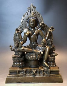 MING DYNASTY ALLOY BRONZE BODHISATTVA STATUE