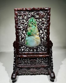 QING DYNASTY JADE SCREEN INSERT