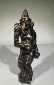 MING DYNASTY BRONZE OAK-NOSED GOD