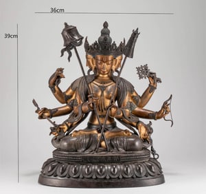 QING DYNASTY SIXTH GRADE BUDDHA STATUE