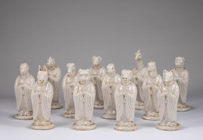 THE TWELVE ZODIAC SIGNS OF DING KILN IN SONG DYNASTY