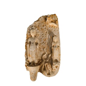 12th century Stone Buddha, Tang Dynasty, China