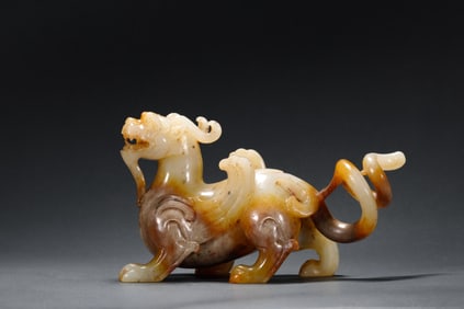 A Hetian Yurui beast, Han Dynasty, China