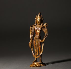 9th century bronze gilt Buddha