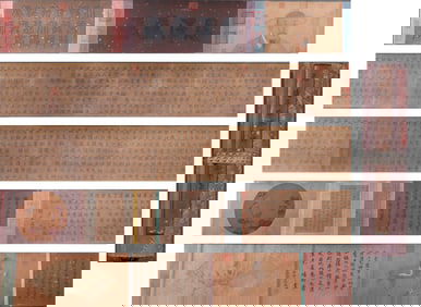 A calligraphy boutique hand scroll, marked by Zhao Ziang, Song Dynasty, China