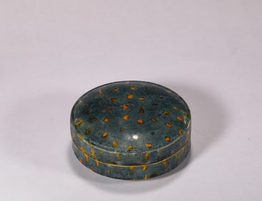 Three-color rouge box, Tang Dynasty, China