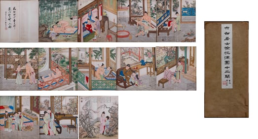 A rare Spring Palace booklet, marked by Tang Yin, Ming Dynasty, China