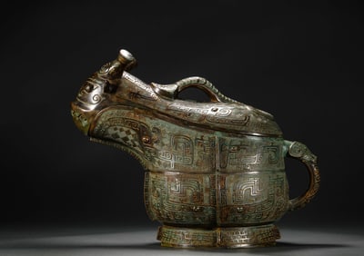 Gluttonous copper gong, Shang Dynasty, China