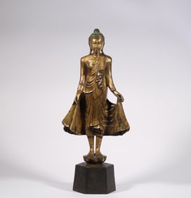 Bronze gilt Buddha of the 6th century