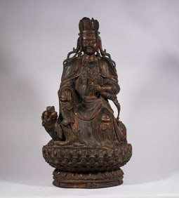 A bronze and gold Buddha statue, Ming Dynasty, China
