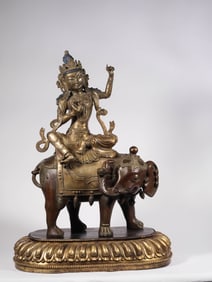 A bronze gilt Buddha statue, Ming Dynasty, China